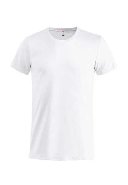 Camiseta básica blanca para hombre de manga corta