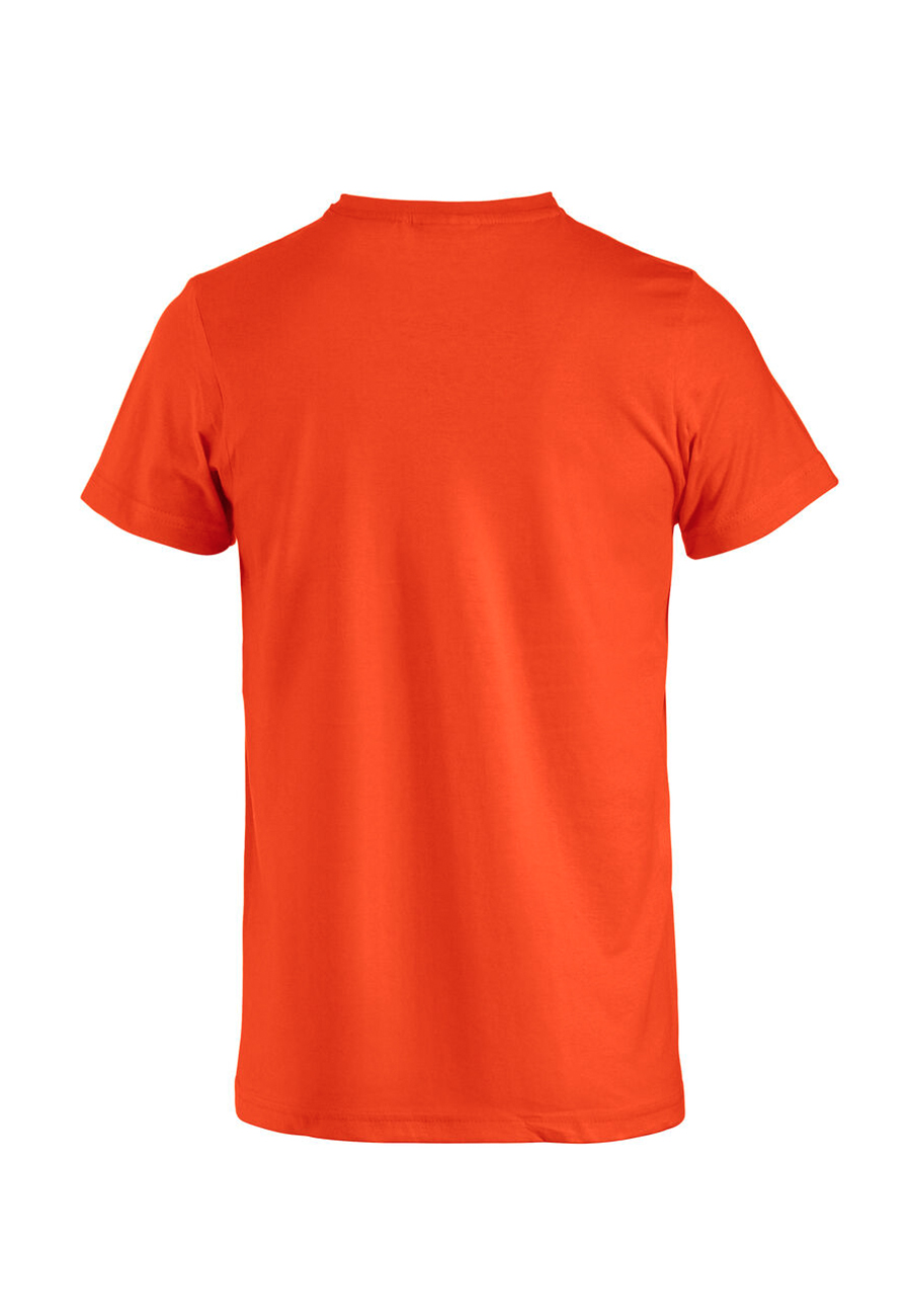 Camiseta básica de color naranja para hombre de manga corta