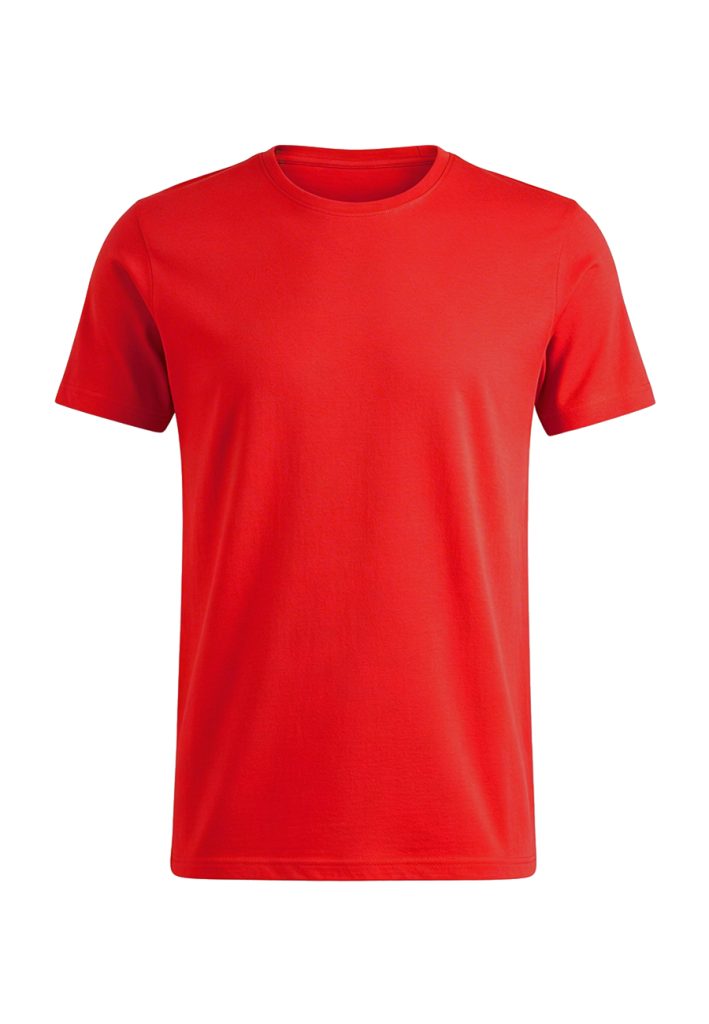 Camiseta premium roja unisex de manga corta
