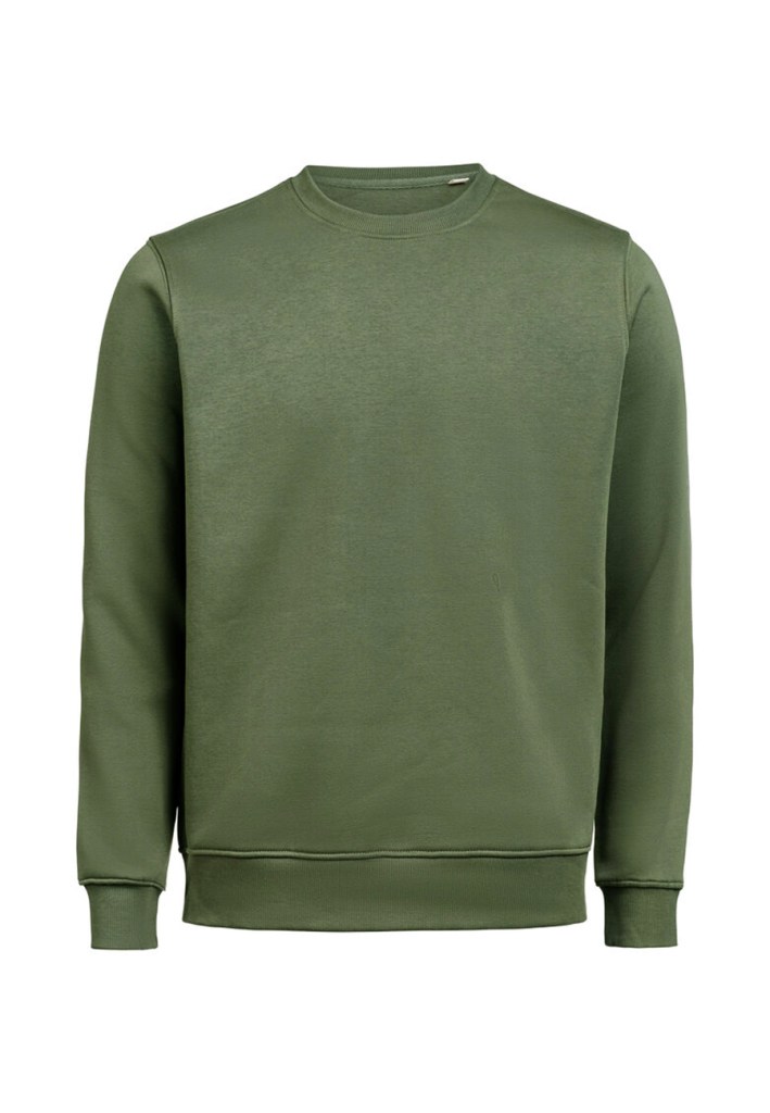 Sudadera verde botella mujer de manga larga