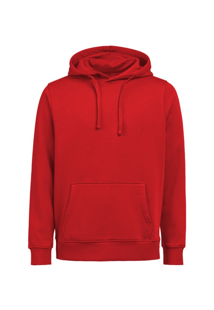 Sudadera capucha roja de mujer