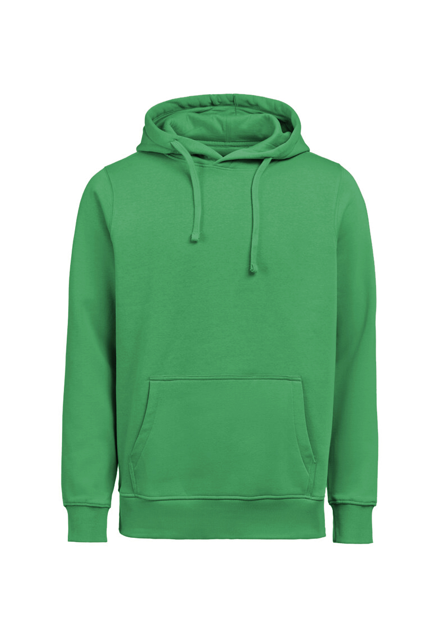 Sudadera capucha verde de hombre