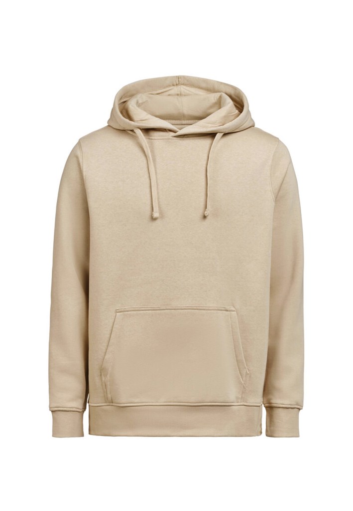 Sudadera capucha arena de hombre