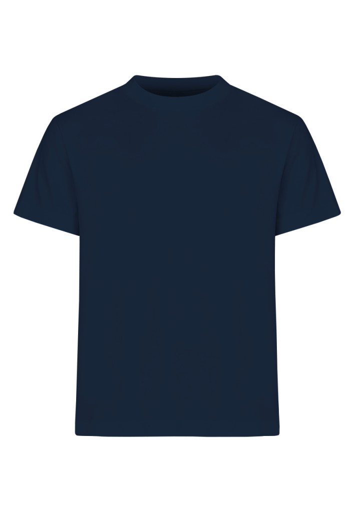 Camiseta oversize azul unisex de manga corta
