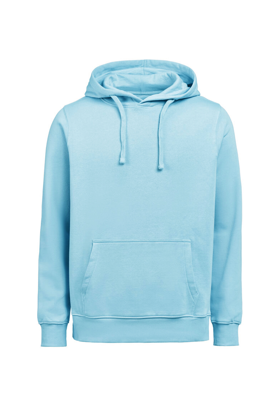 Sudadera capucha celeste de hombre