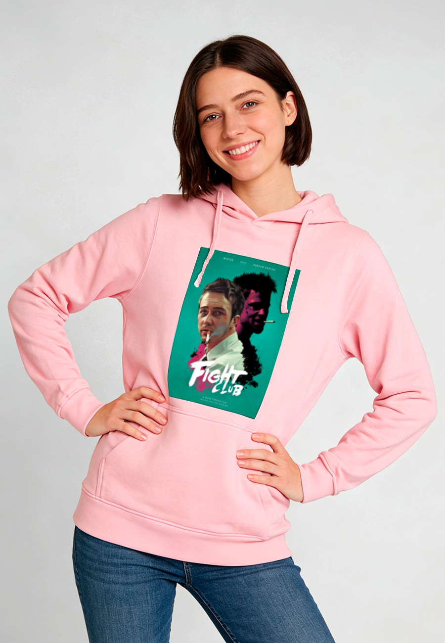 Sudadera Capucha Rosa - Imagen 3